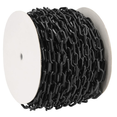 قیمت خوب 8MM زنجیره مانع پلاستیکی سیاه زنجیره پلاستیکی ایمنی ترافیک زنجیره پیئ پلاستیکی آنلاین