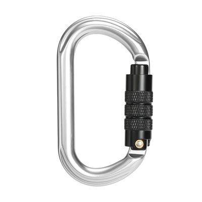 قیمت خوب 25kN آلومینیوم آلیاژ O شکل خود قفل کردن درب بالا رفتن ایمنی کارابینر آنلاین
