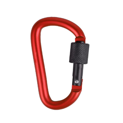 قیمت خوب رنگ های مختلف 6kN شکل D آلومینیوم D حلقه کلید حلقه های کلیپ قفل کردن کارابینر برای کمپینگ ماهیگیری و استفاده در فضای باز آنلاین