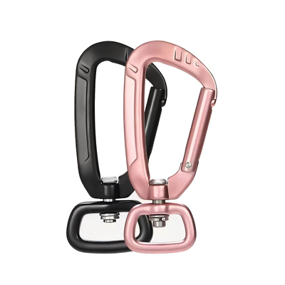 قیمت خوب کارابین آلومینیومی چرخان فضای باز 4kN کارابین برای بند سگ آنلاین