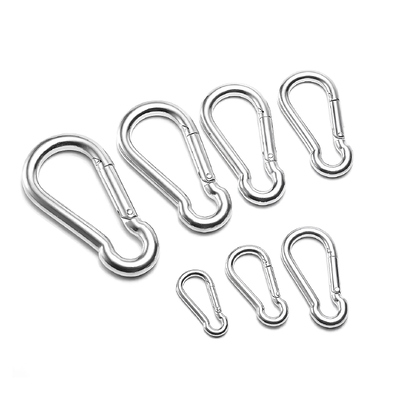 قیمت خوب ایمنی سنگین وظیفه M4-M12 304 316 فولاد ضد زنگ کارابینر شکل کدو پیچ قلاب بهار آنلاین