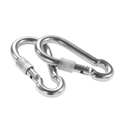 قیمت خوب 316 فولاد ضد زنگ پیچ قفل کارابینر قلاب های کار سنگین کارابینر بهار Snap Hook با قفل پیچ آنلاین