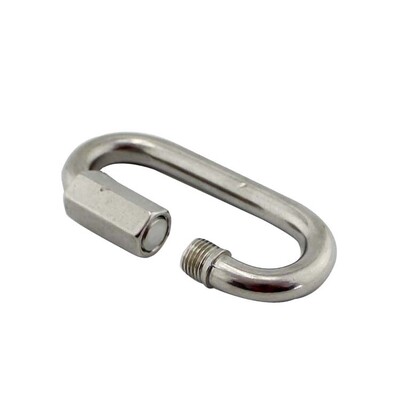 قیمت خوب M6 M8 M10 فولاد ضد زنگ 304 لینک سریع خط بیضوی دریایی کارابینر زنجیره اتصال لینک آنلاین