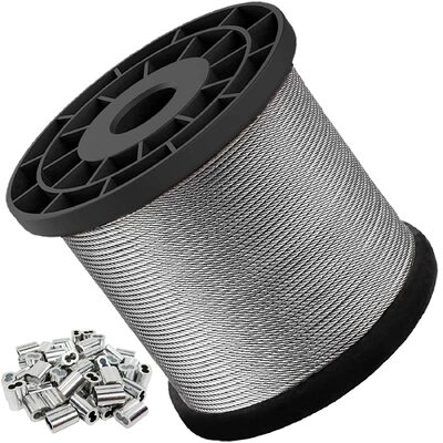 قیمت خوب AISI304/304L/316/316L سیم فولاد ضد زنگ با 1x7 1x19 1x37 ساخت و مقاومت کششی 1570Mpa آنلاین