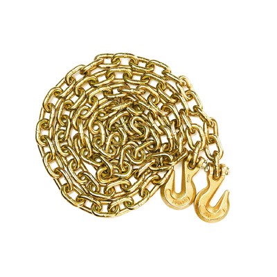 قیمت خوب زنجیر اتصال G70 5/16 اینچ × 20 فوت × 4700 پوند با قلاب گیره ای درجه 70 زنجیر اتصال درجه 70 با قلاب گیره ای برای حمل و نقل و یدک کشی آنلاین